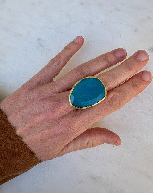 Sky Blue Gemstone Ring