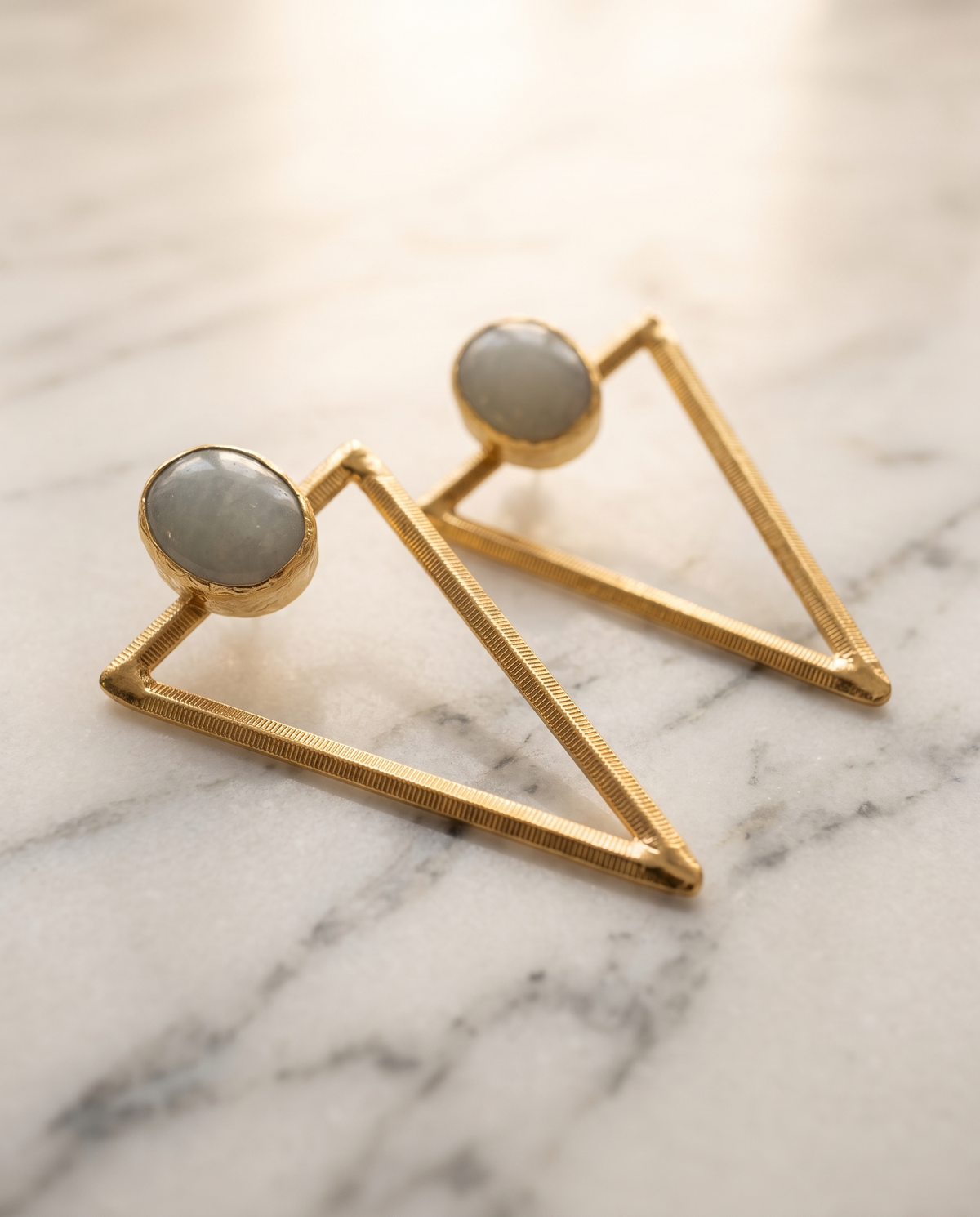 triangle shaped earrings