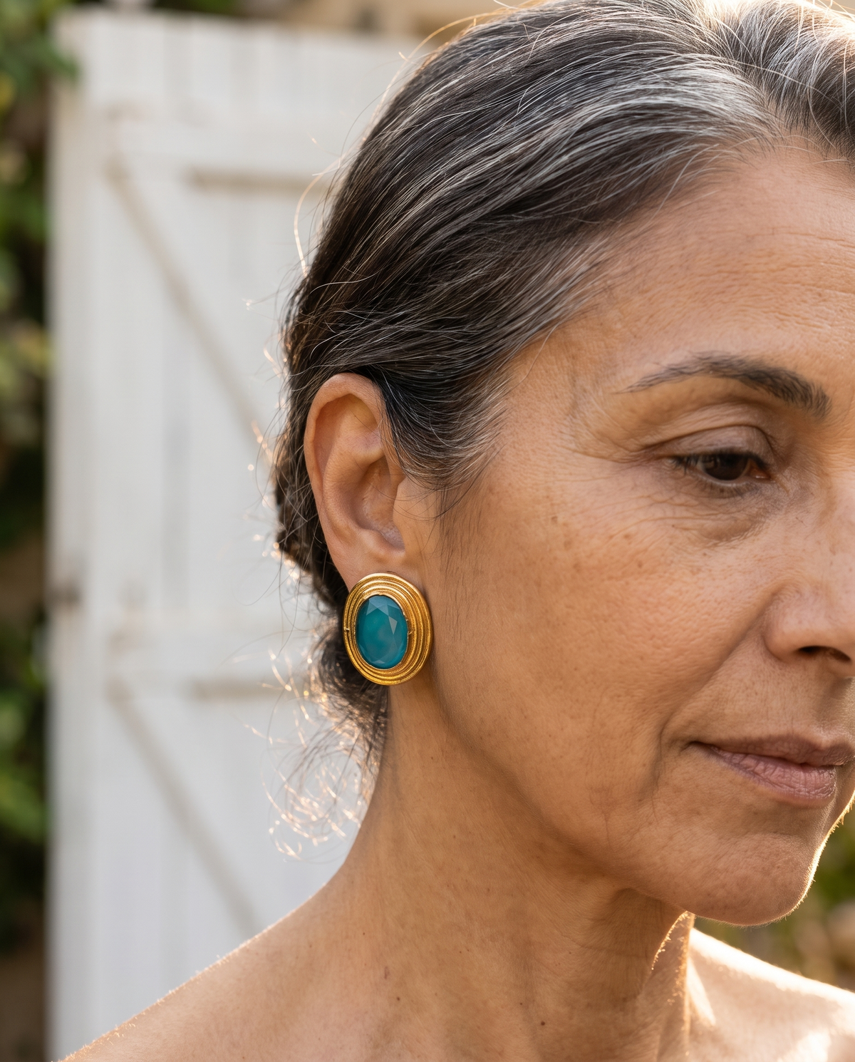 turquoise blue earring studs