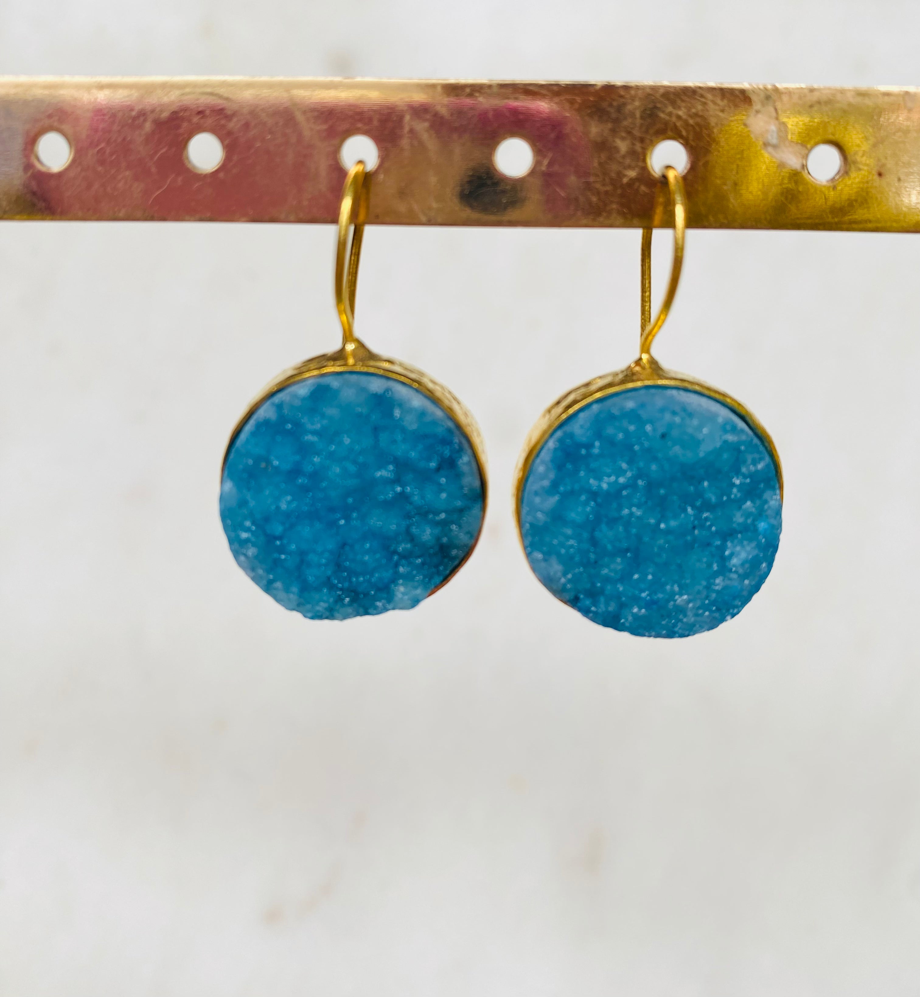 druzy gemstone earrings