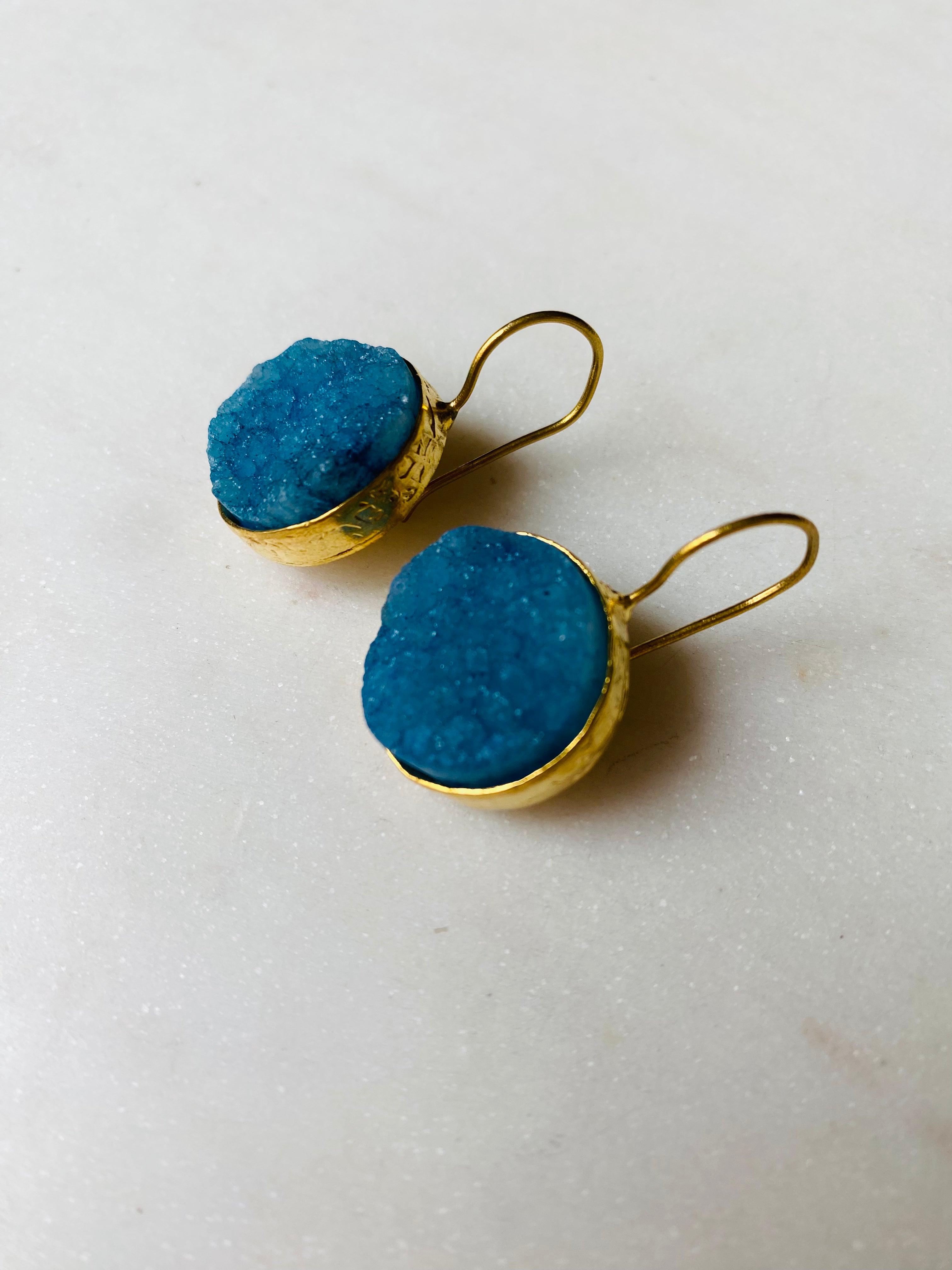 druzy gemstone earrings