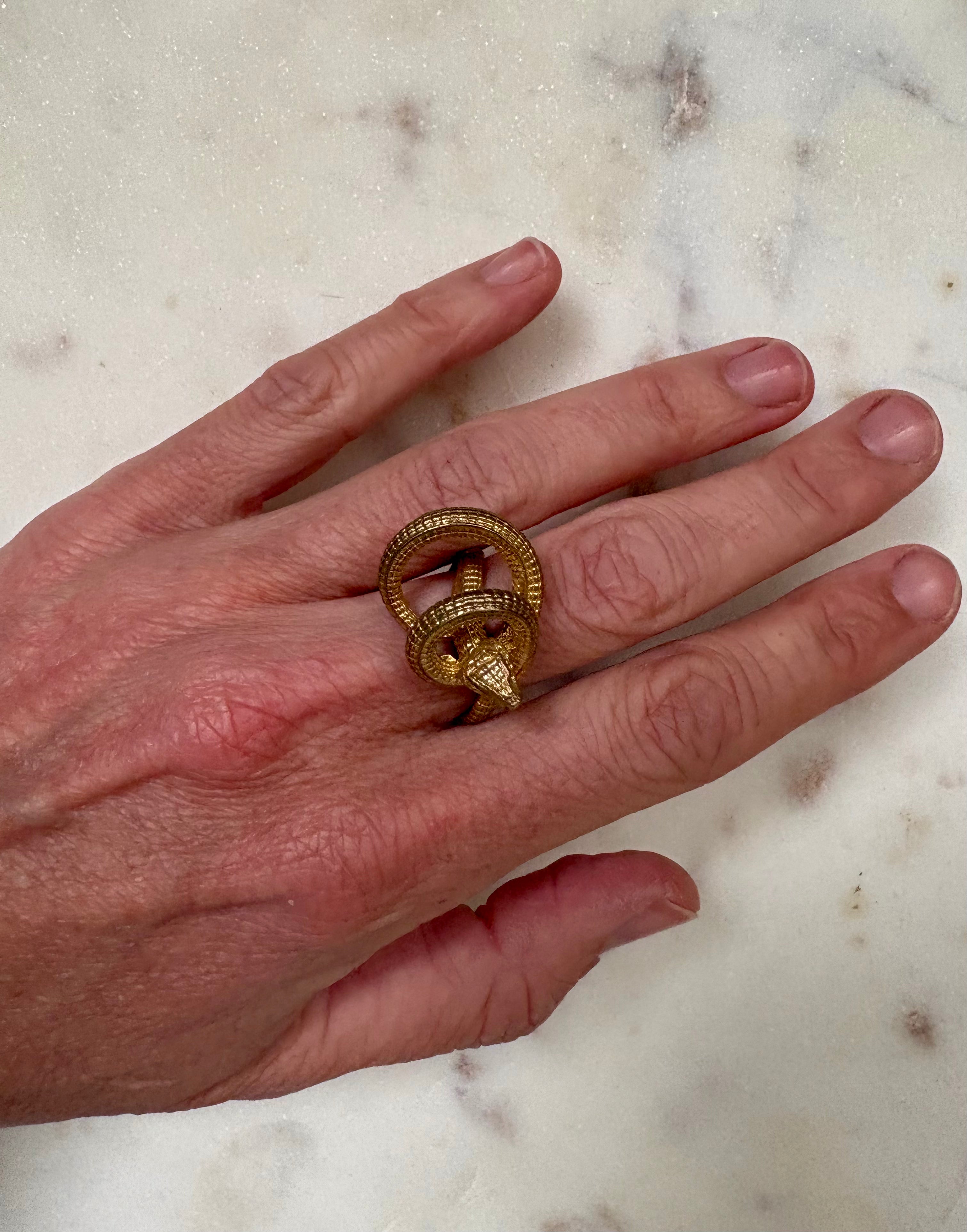 Spiral Serpent Ring