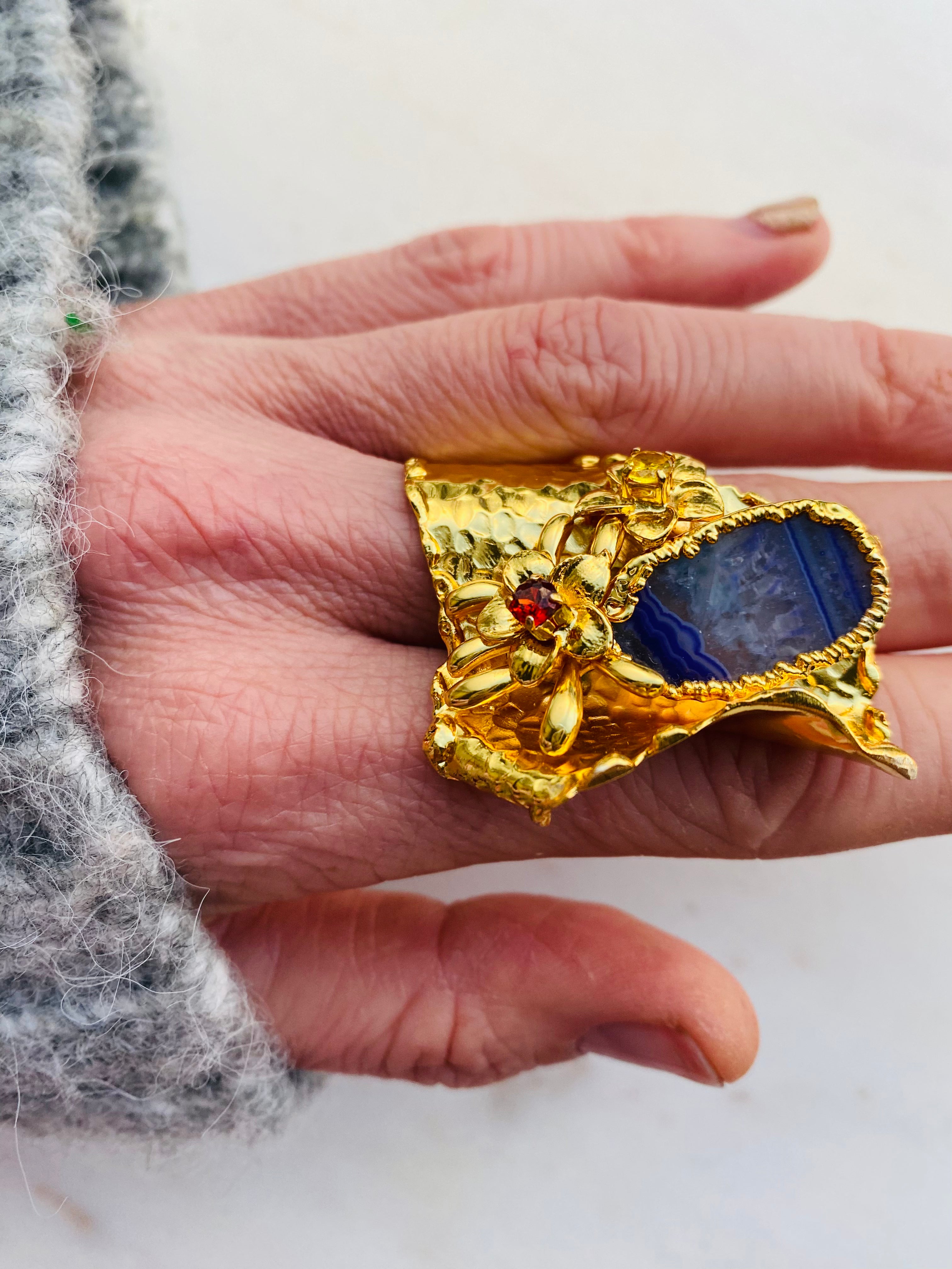 statement gemstone ring