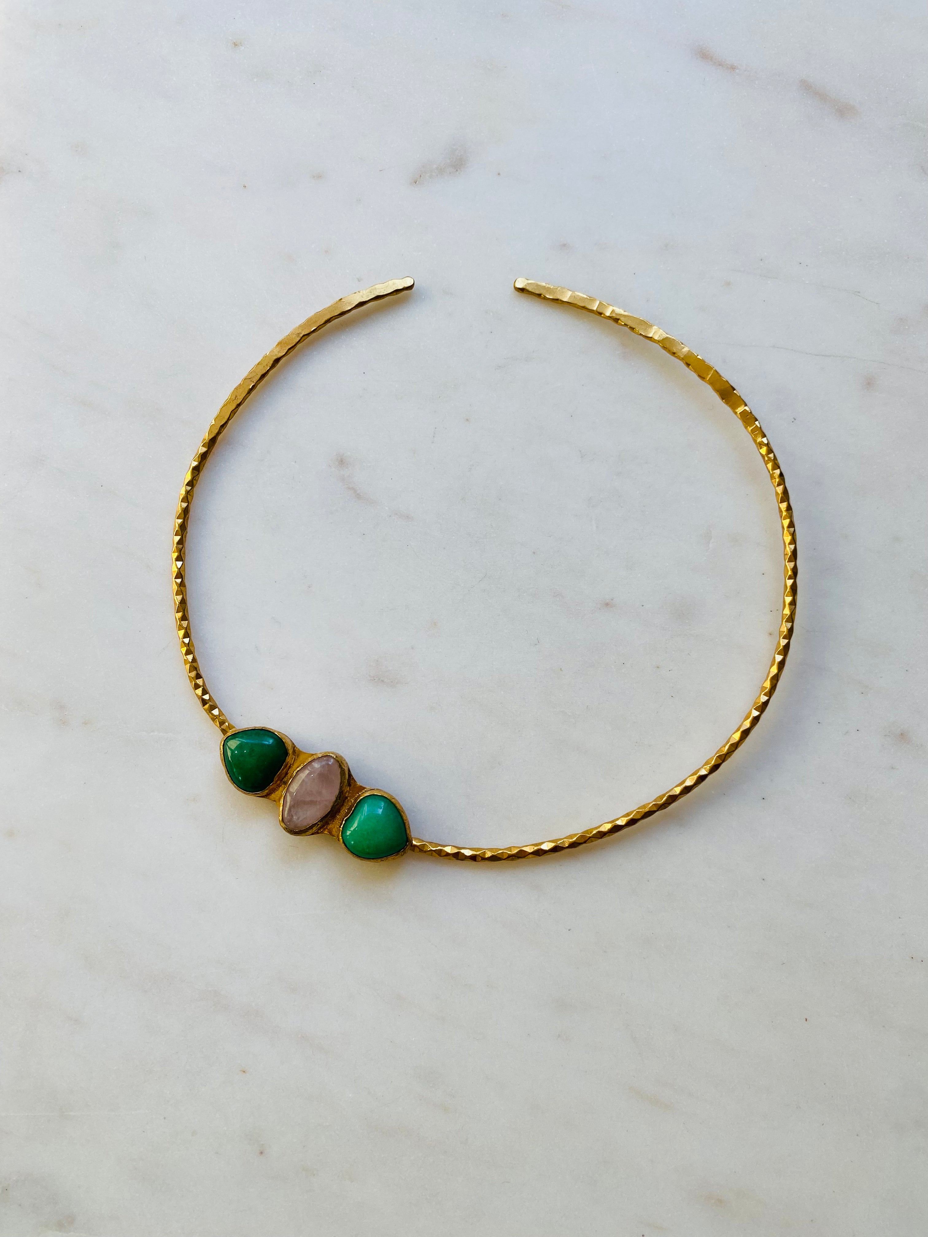 natural gemstone necklace choker
