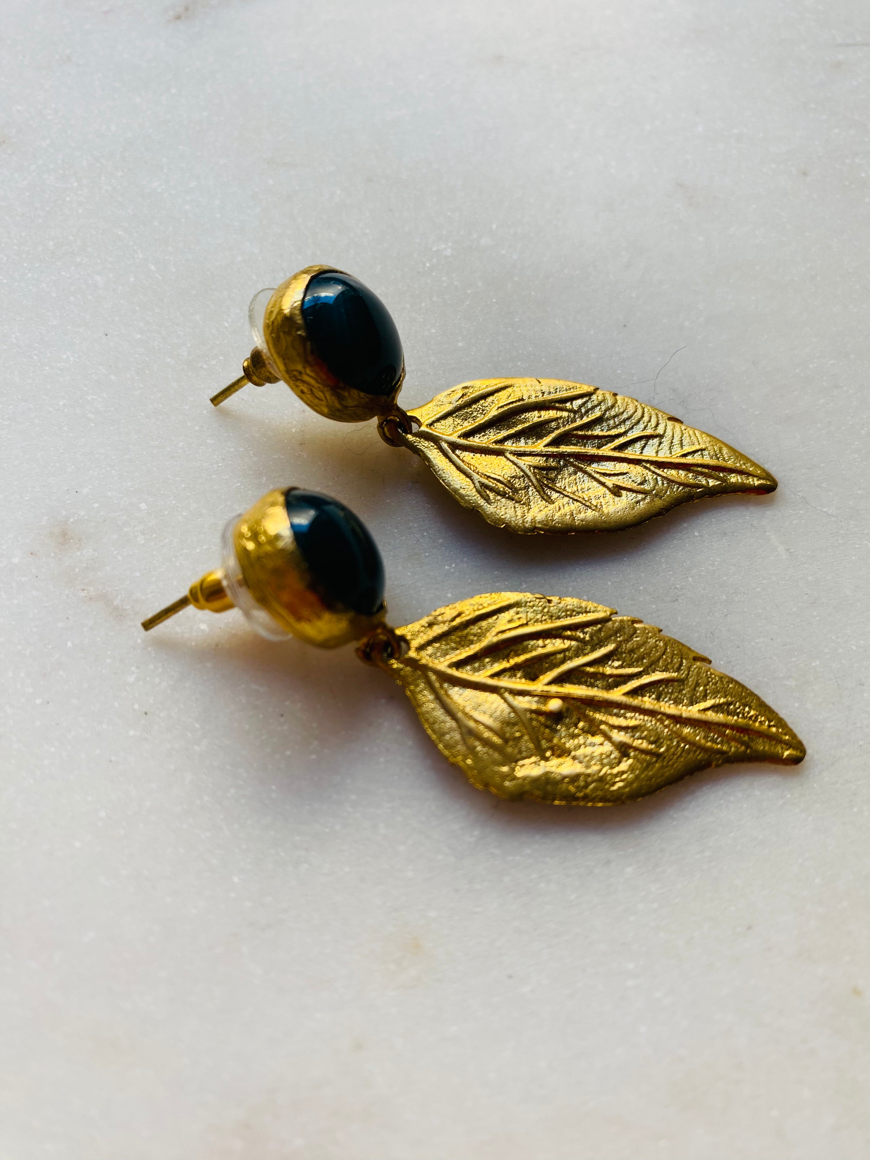 dangling leaf earrings
