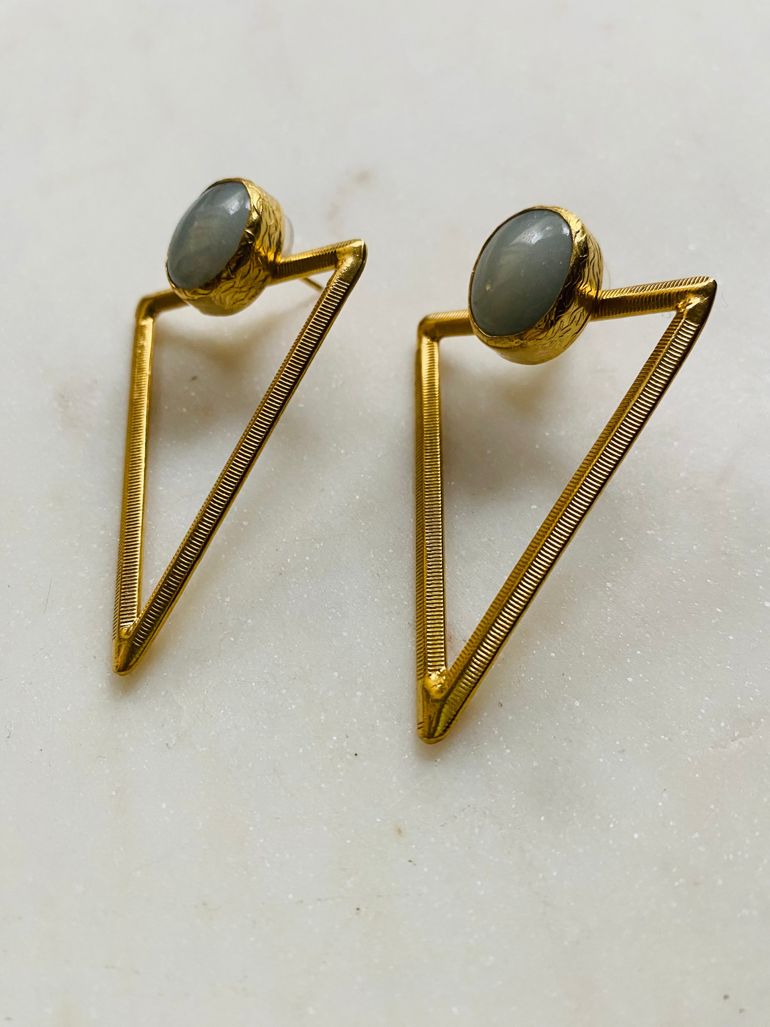 triangle shaped earrings