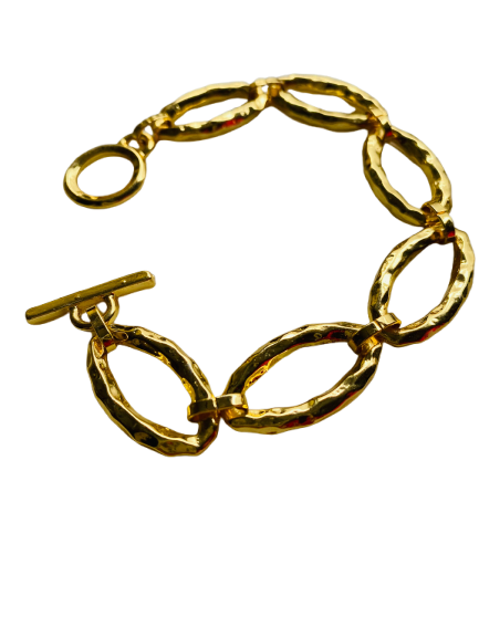 24k goldplated chain bracelet