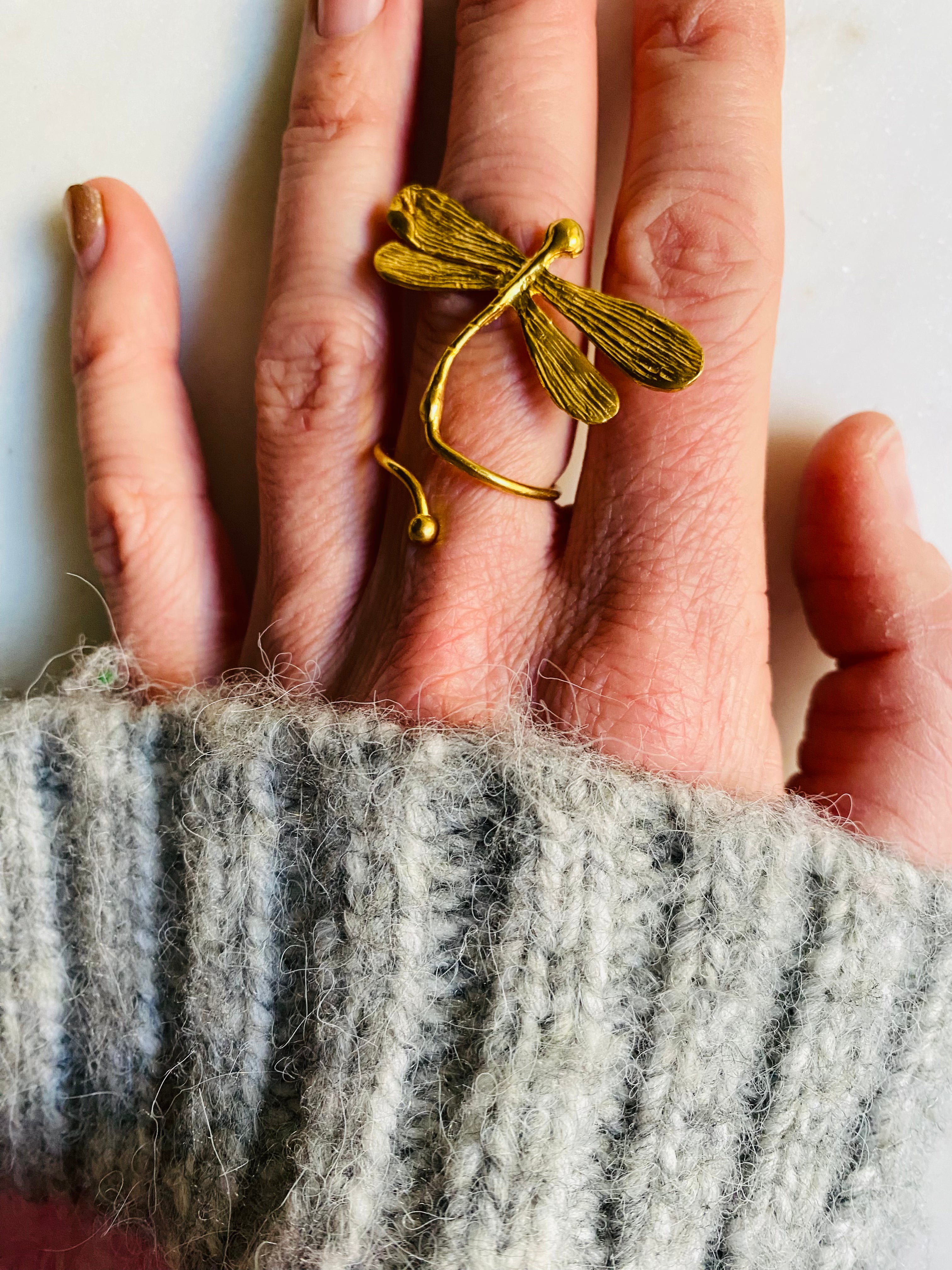 gold firefly ring