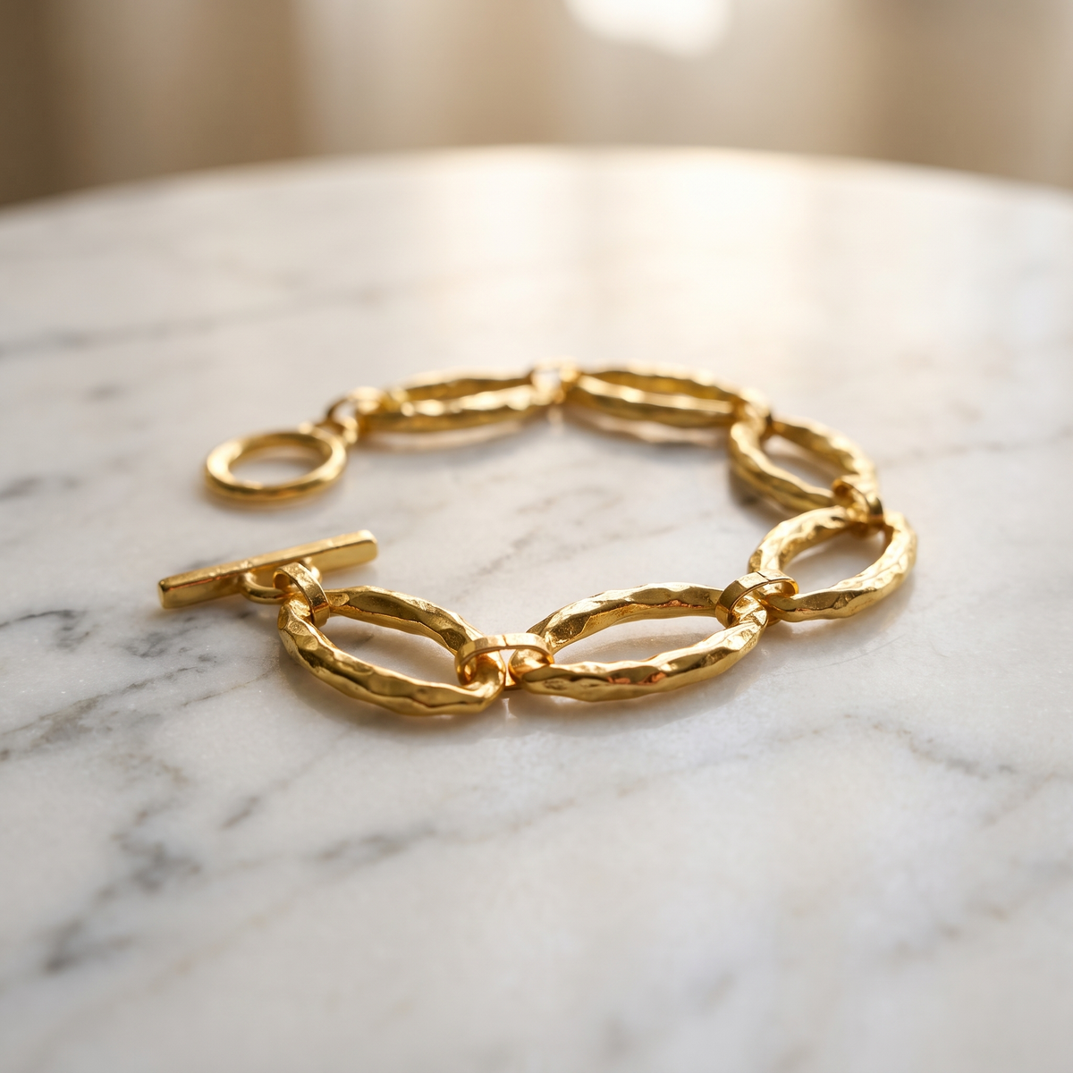 24k goldplated chain bracelet