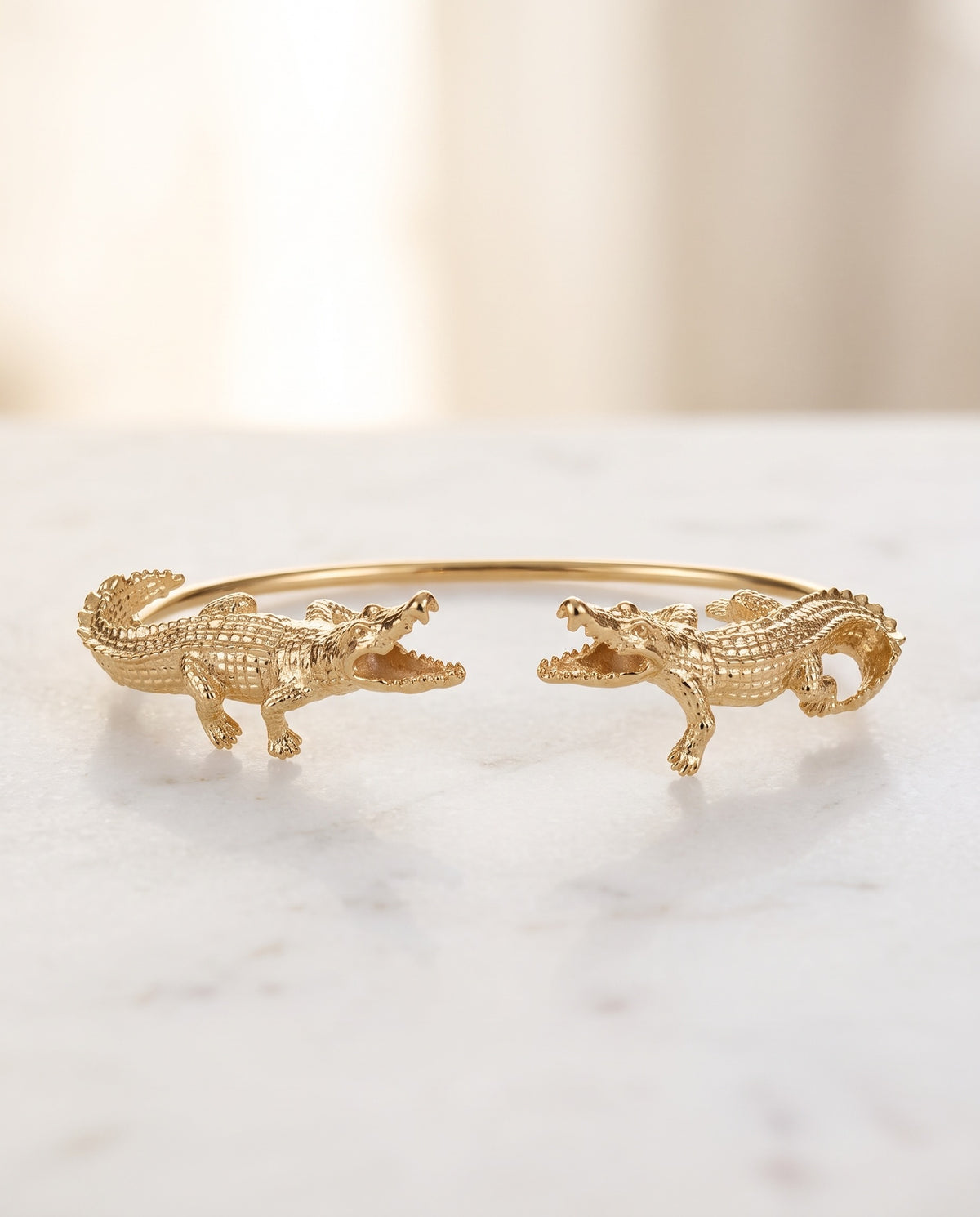bold crocodile bracelet cuff
