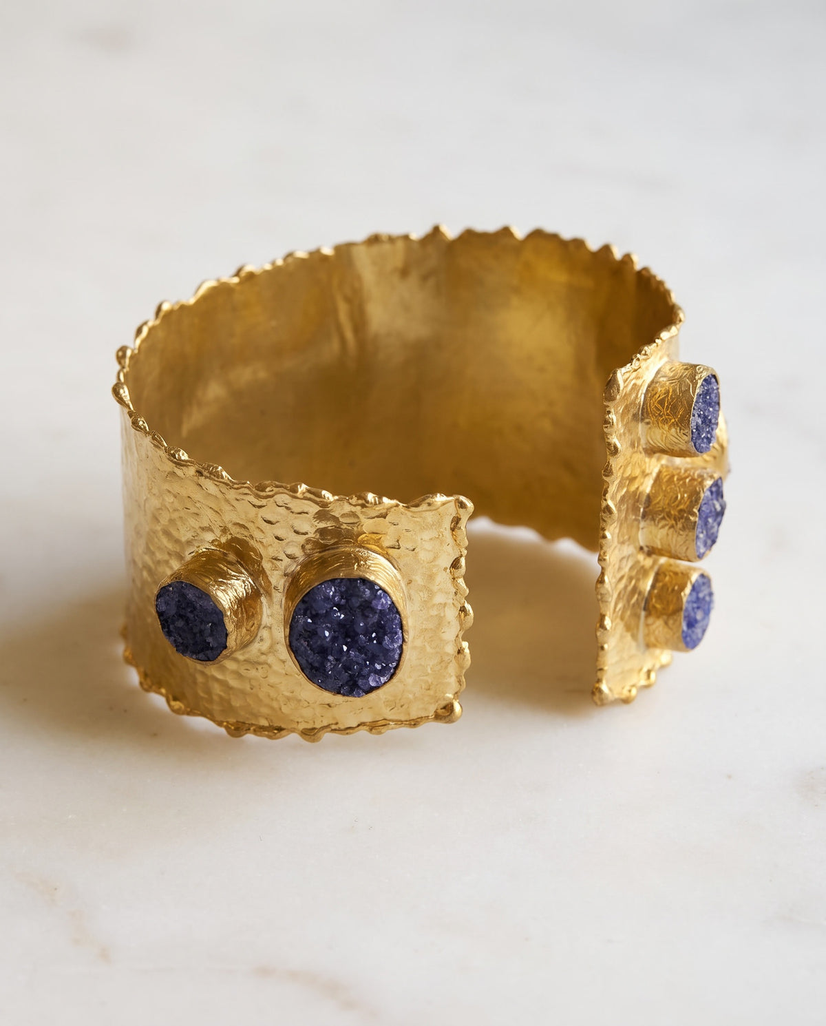 Purple Druzy Cuff