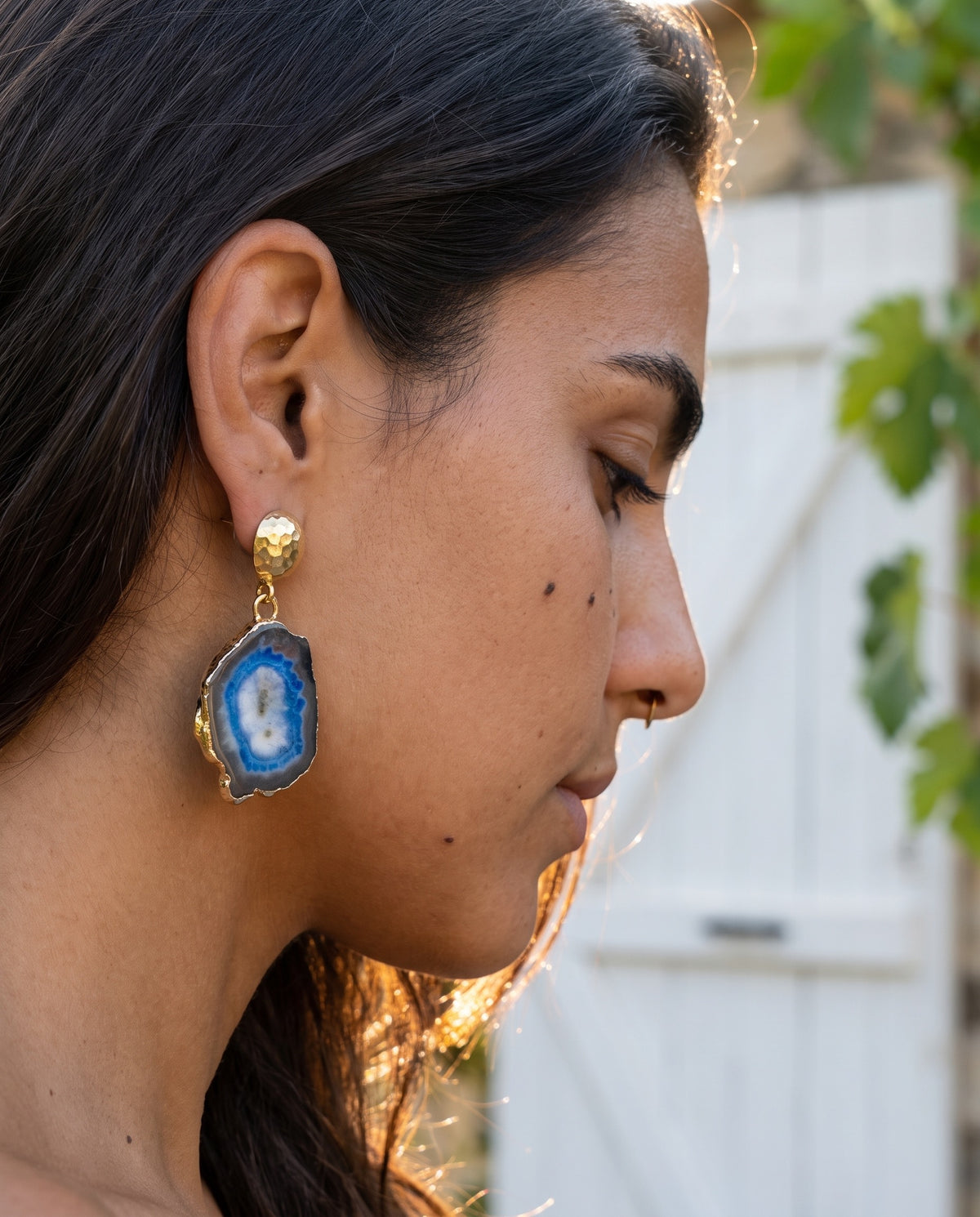 Blue, Naturally | Agate Drop Earrings
