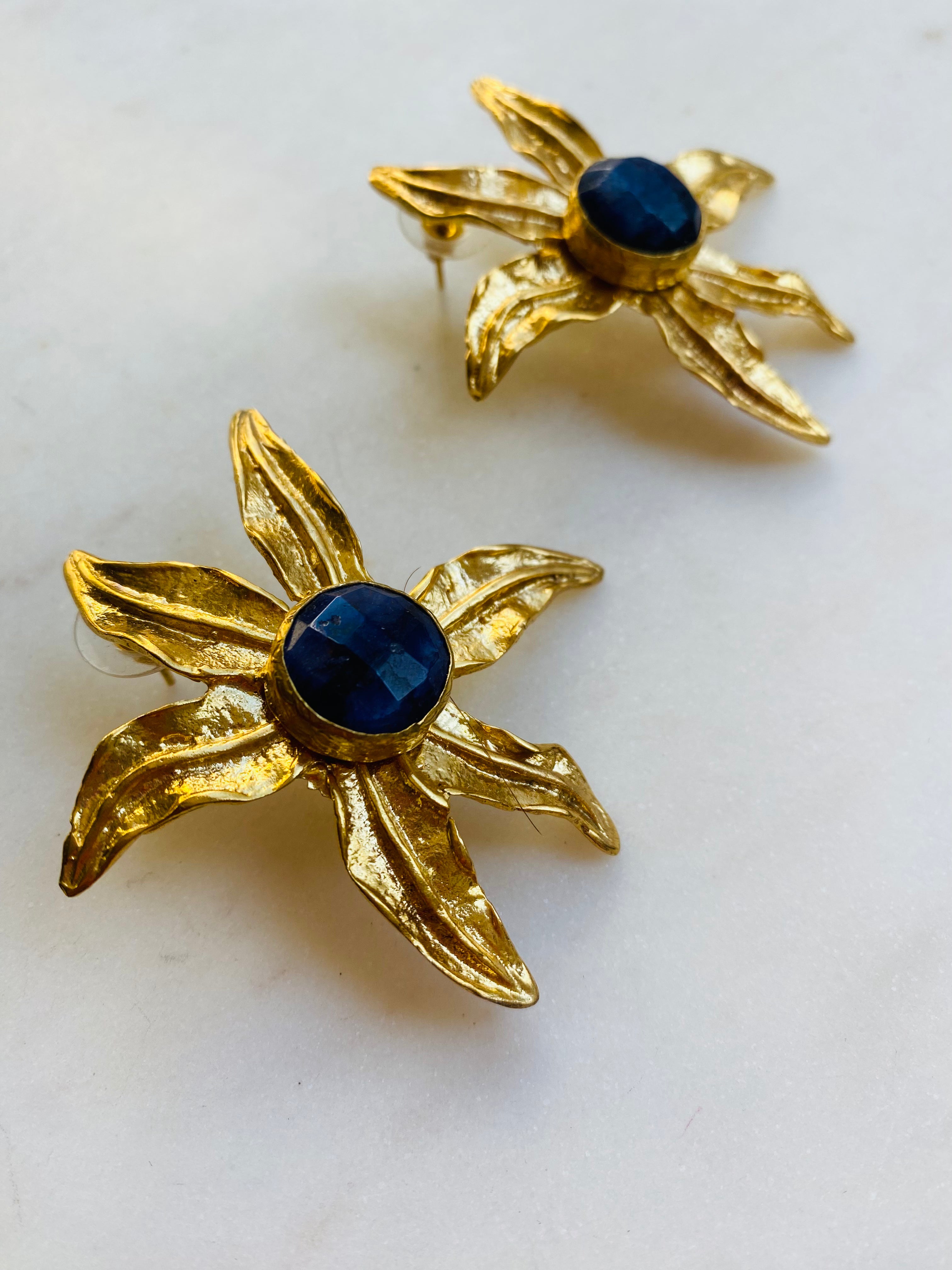 chunky flower earrings