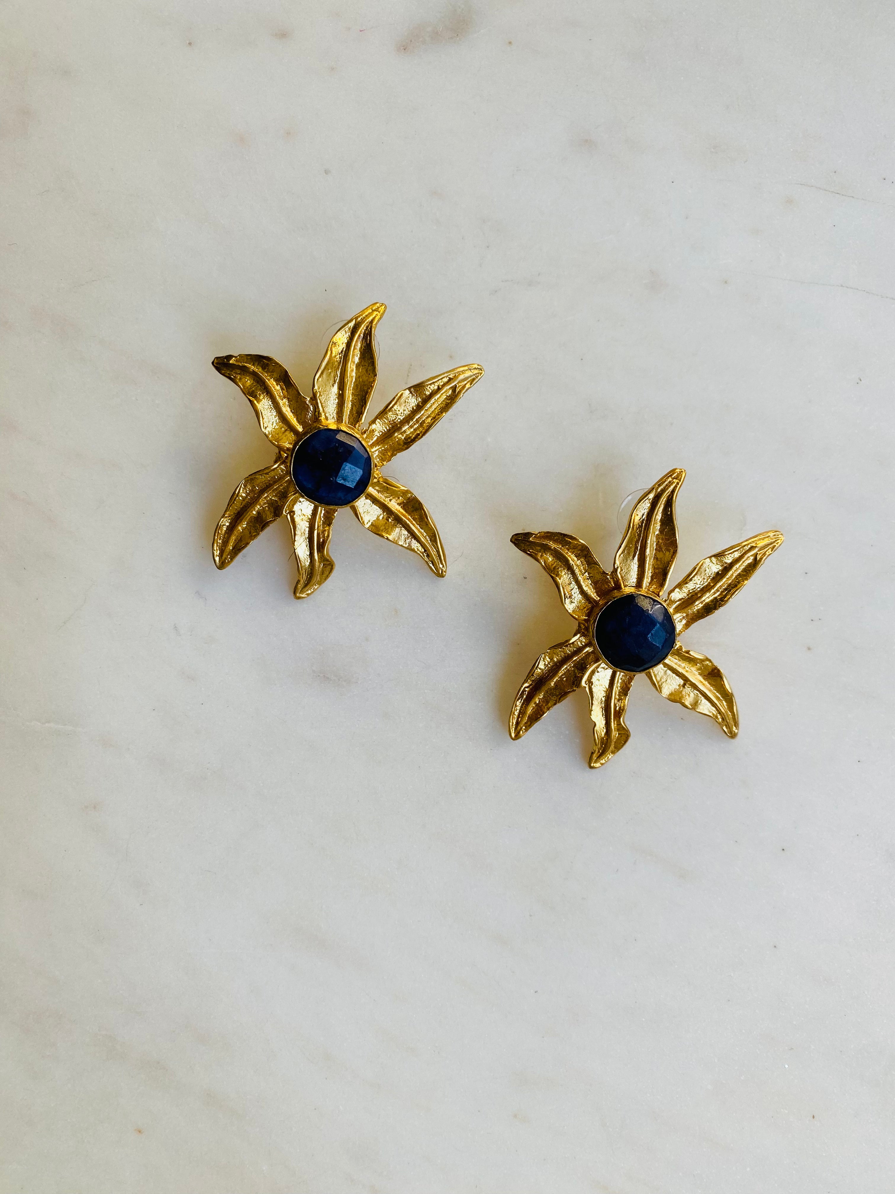 chunky flower earrings