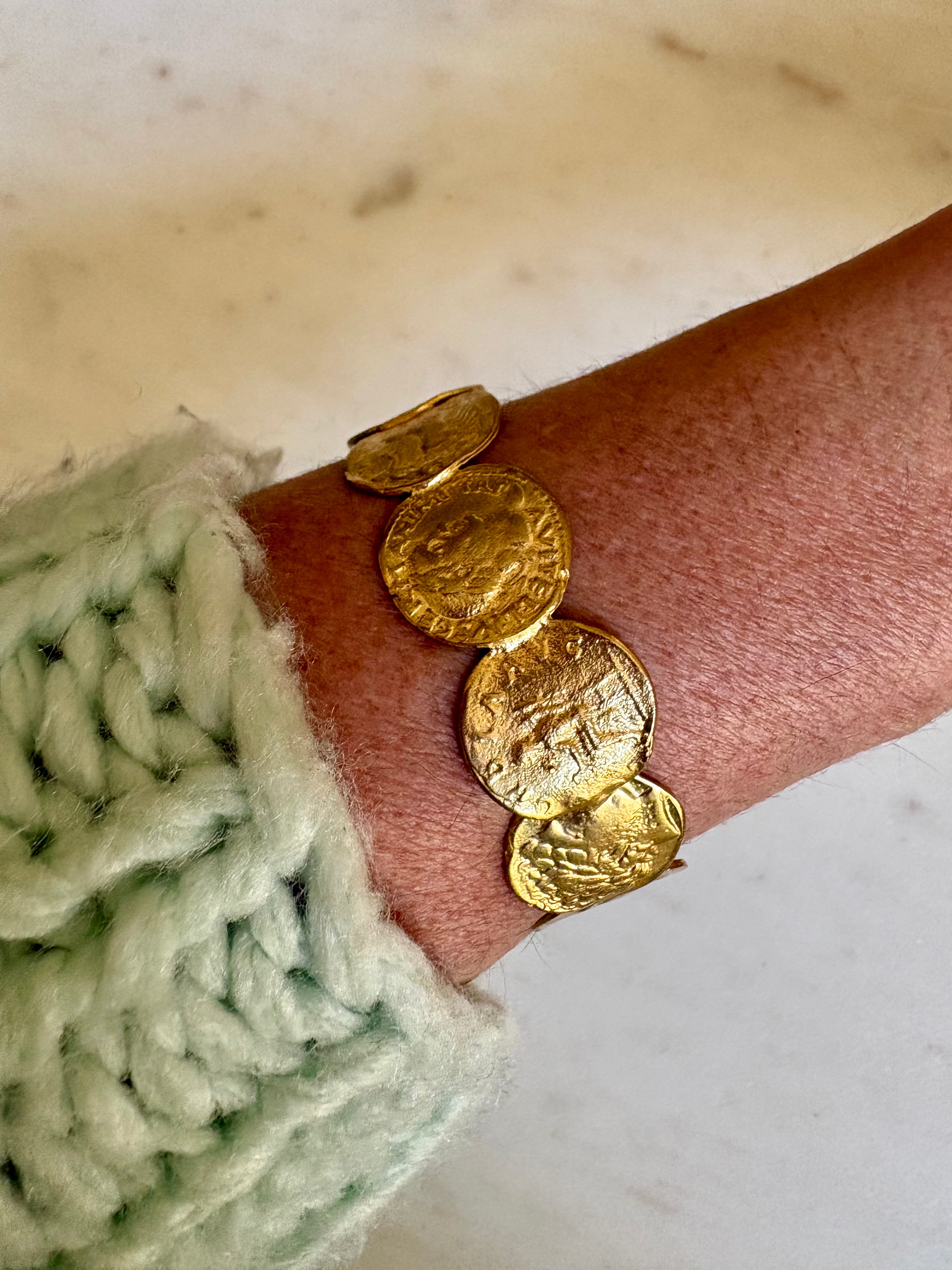 Gold Coin Bracelet | Statement Jewelry