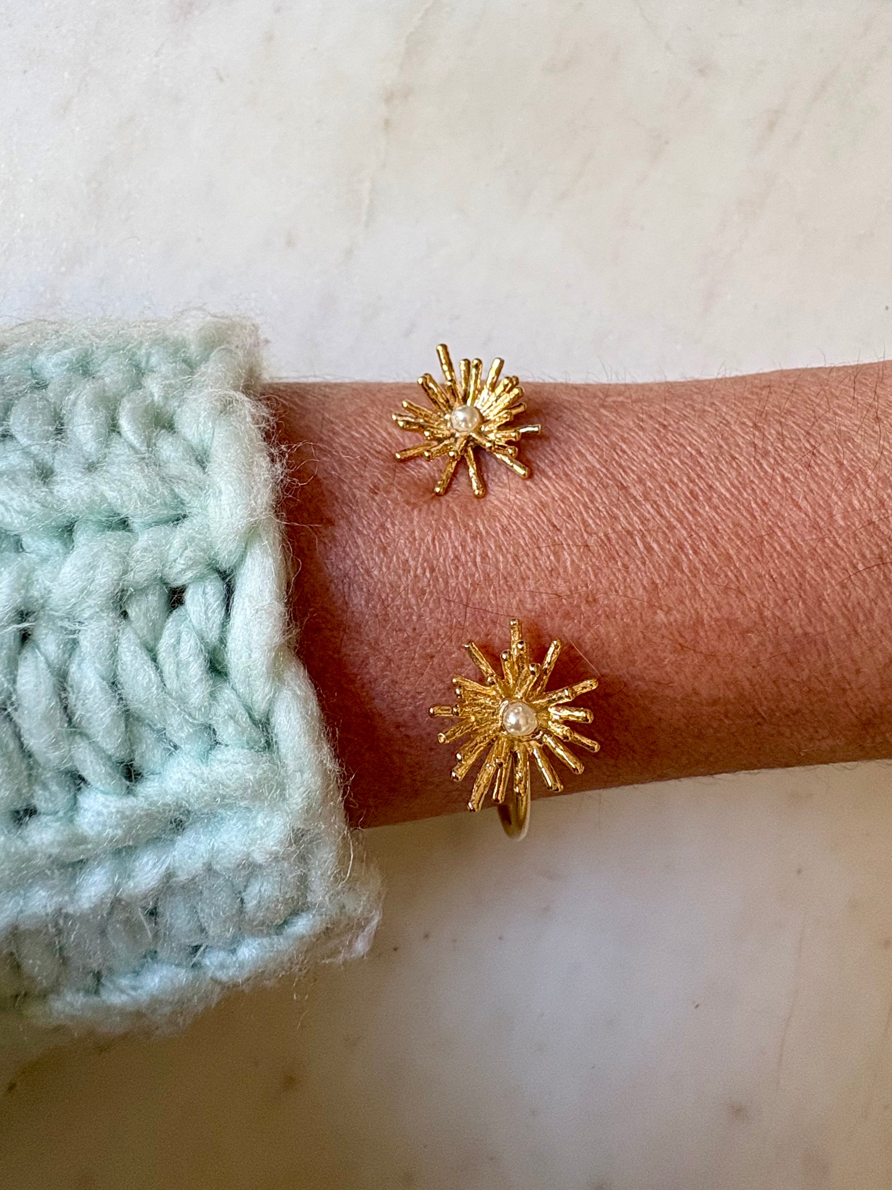 Gold Sunburst Bracelet