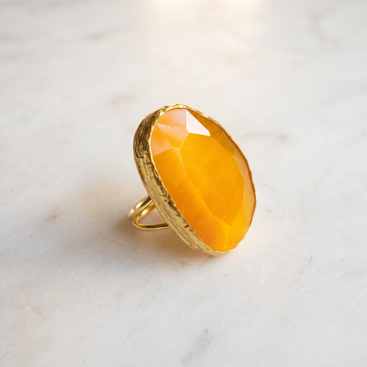 Yellow Eclipse Statement Ring