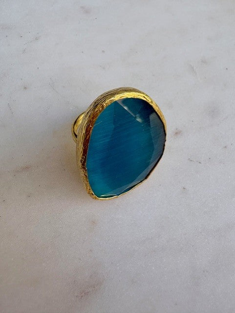 Sky Blue Gemstone Ring