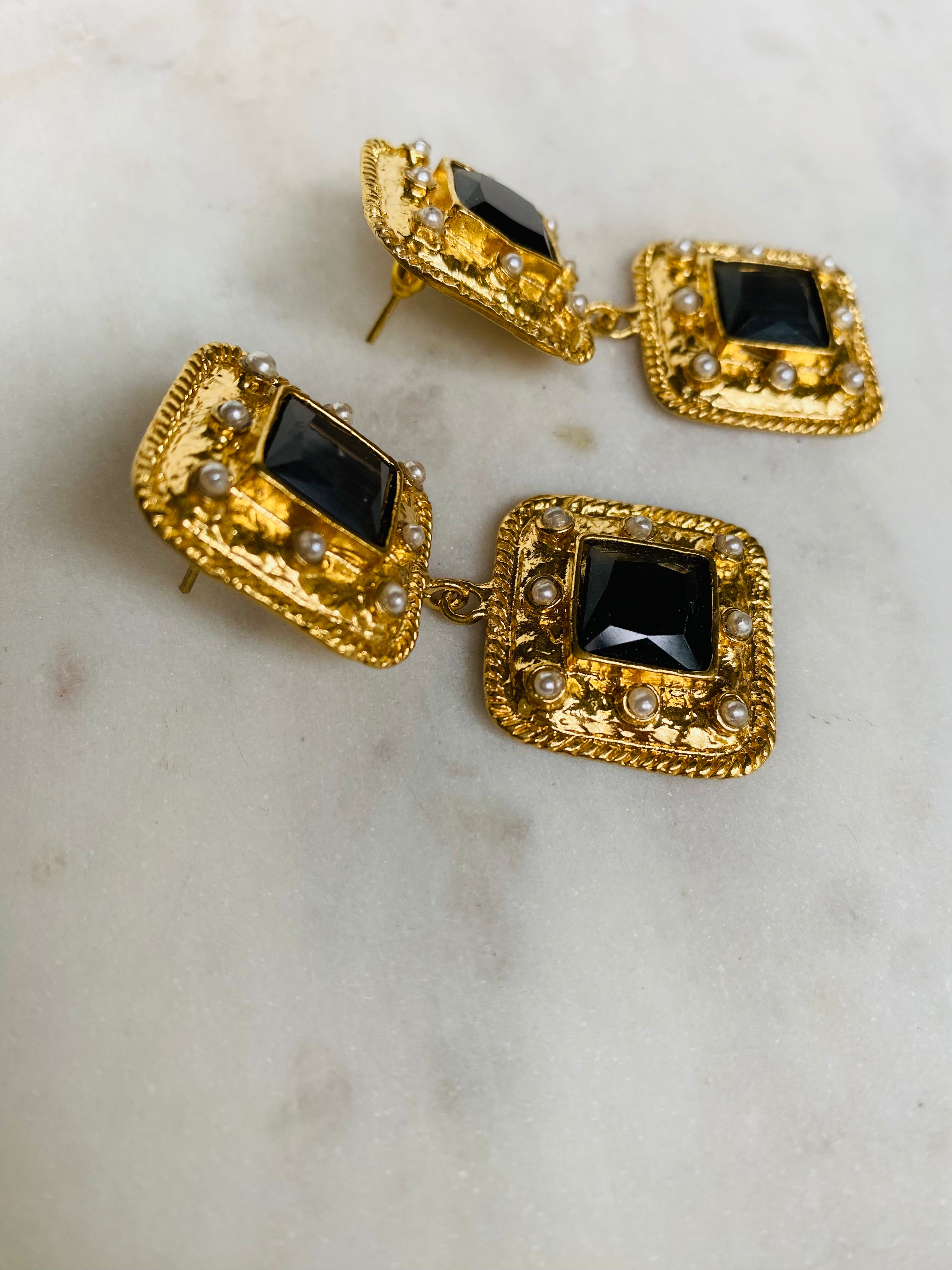 elegant statement design earrings