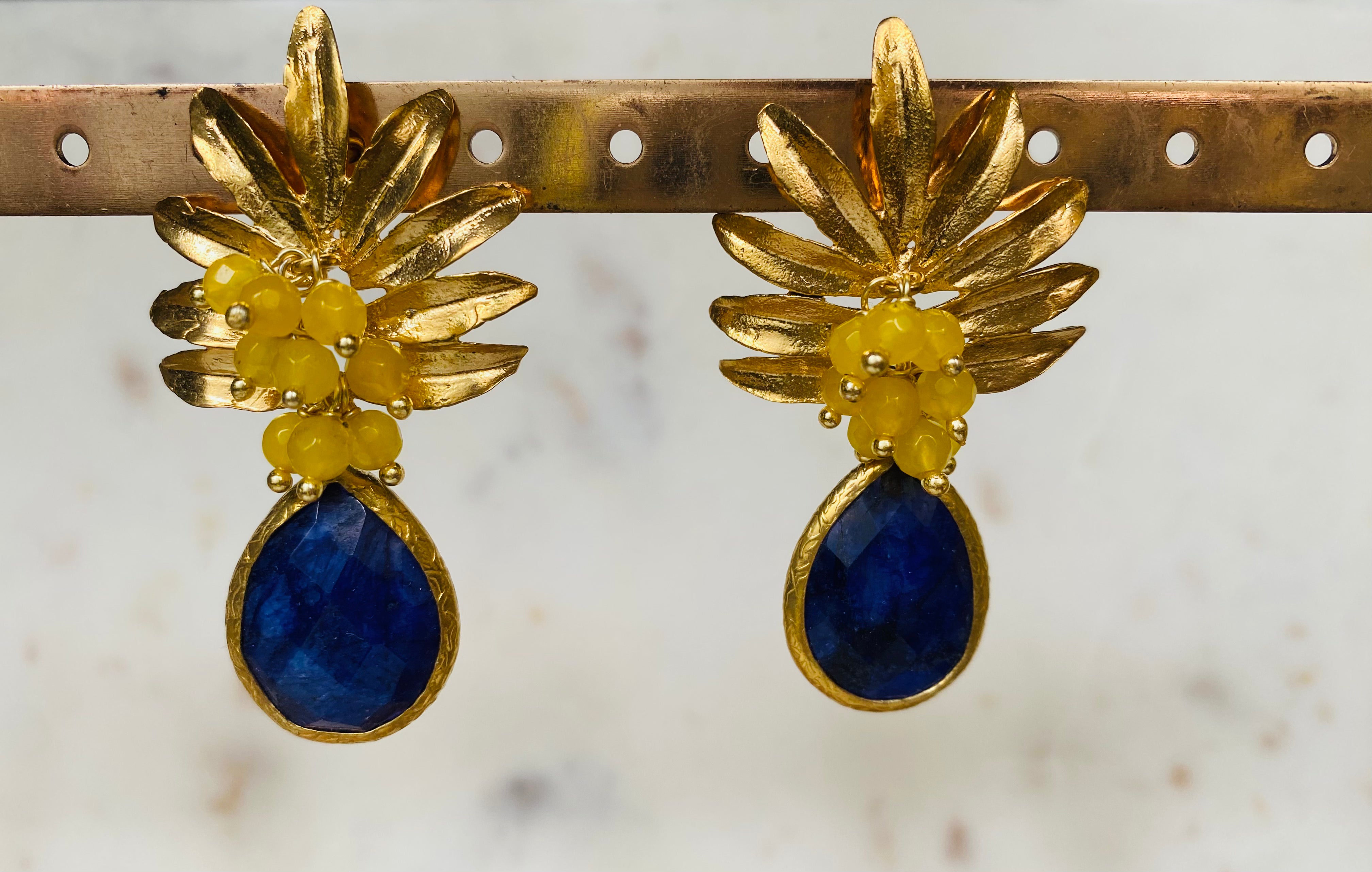 pineapple multicolor earrings