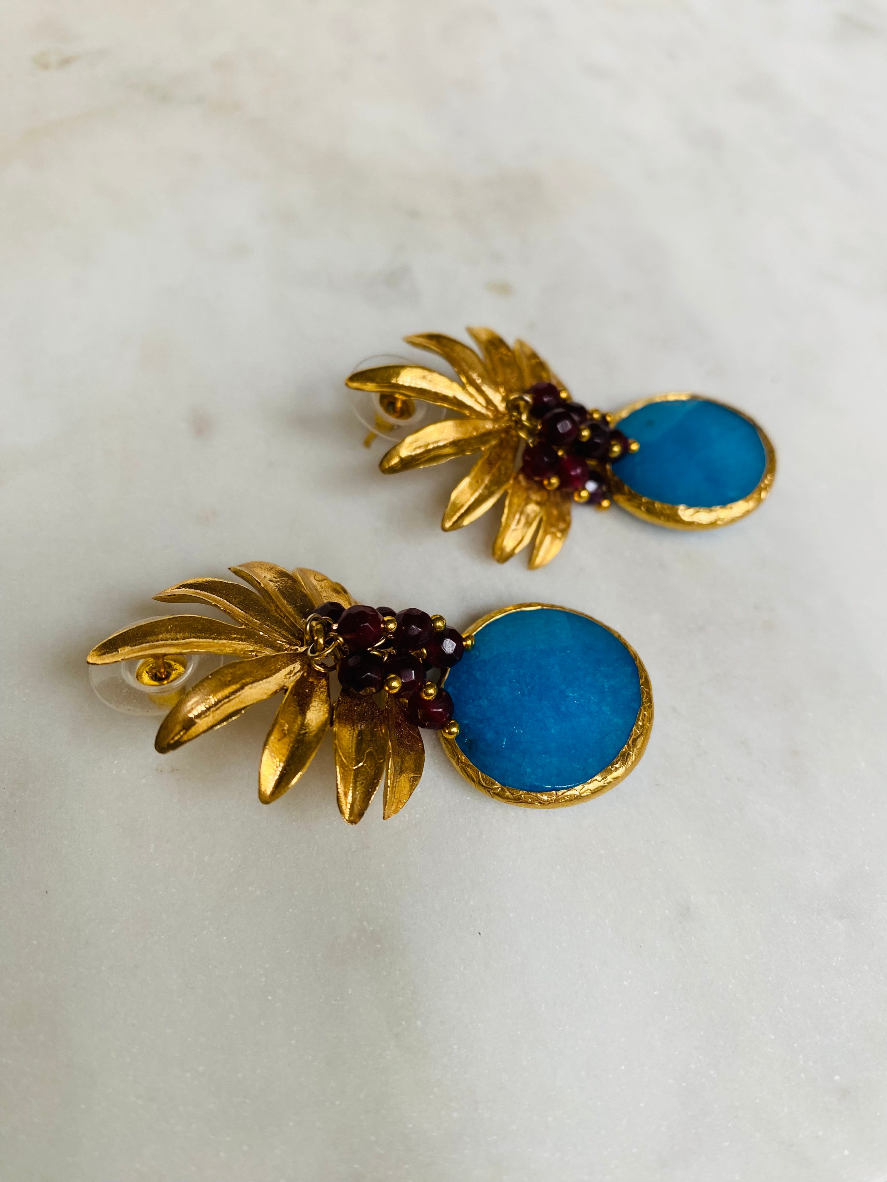pineapple multicolor earrings