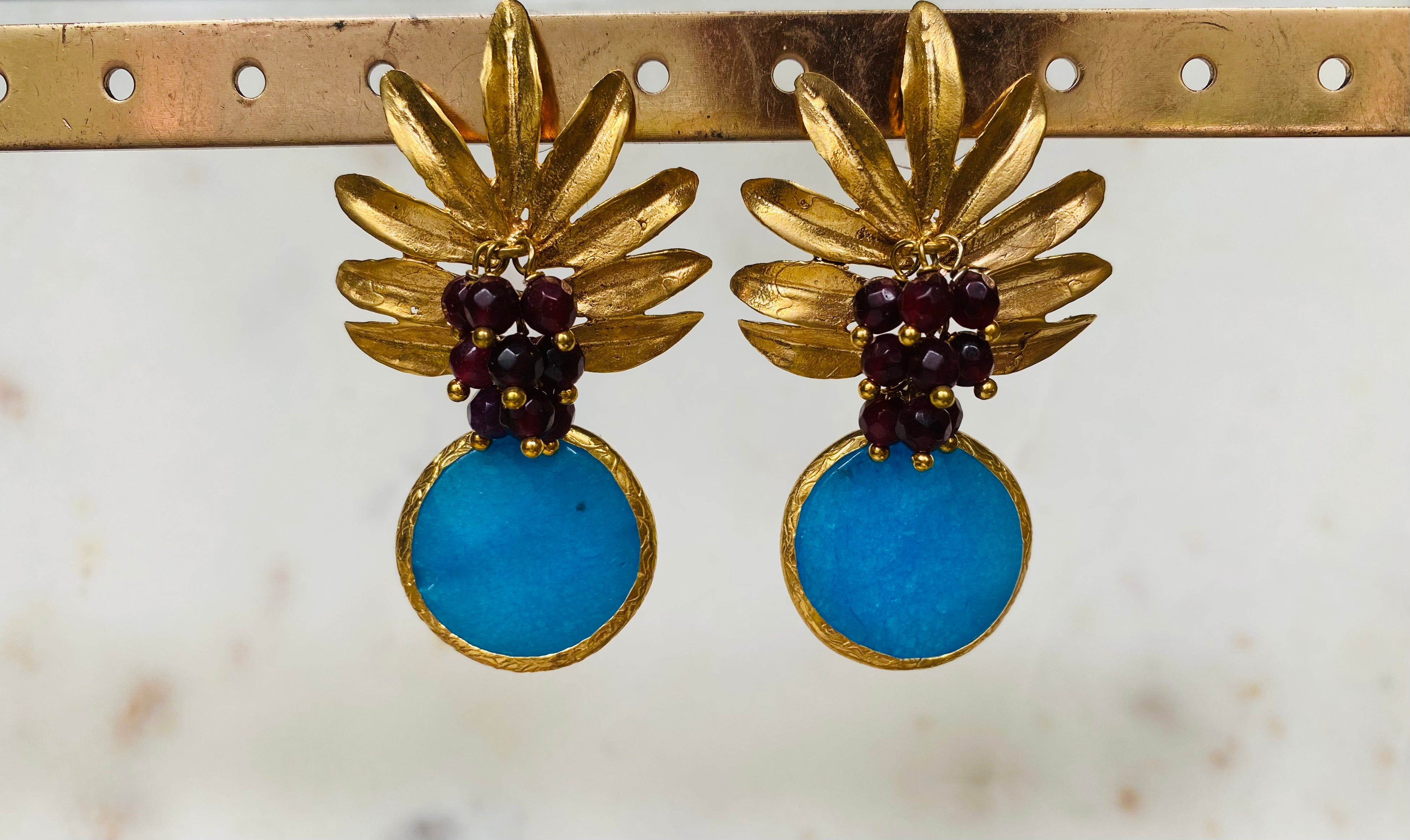 pineapple multicolor earrings